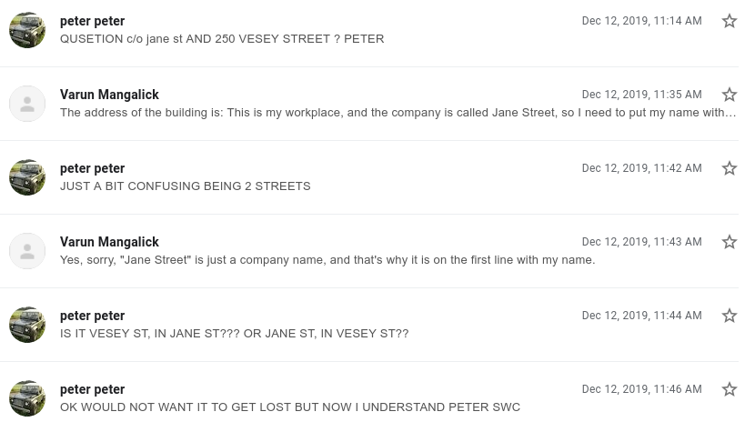JUST A BIT CONFUSING BEING 2 STREETS